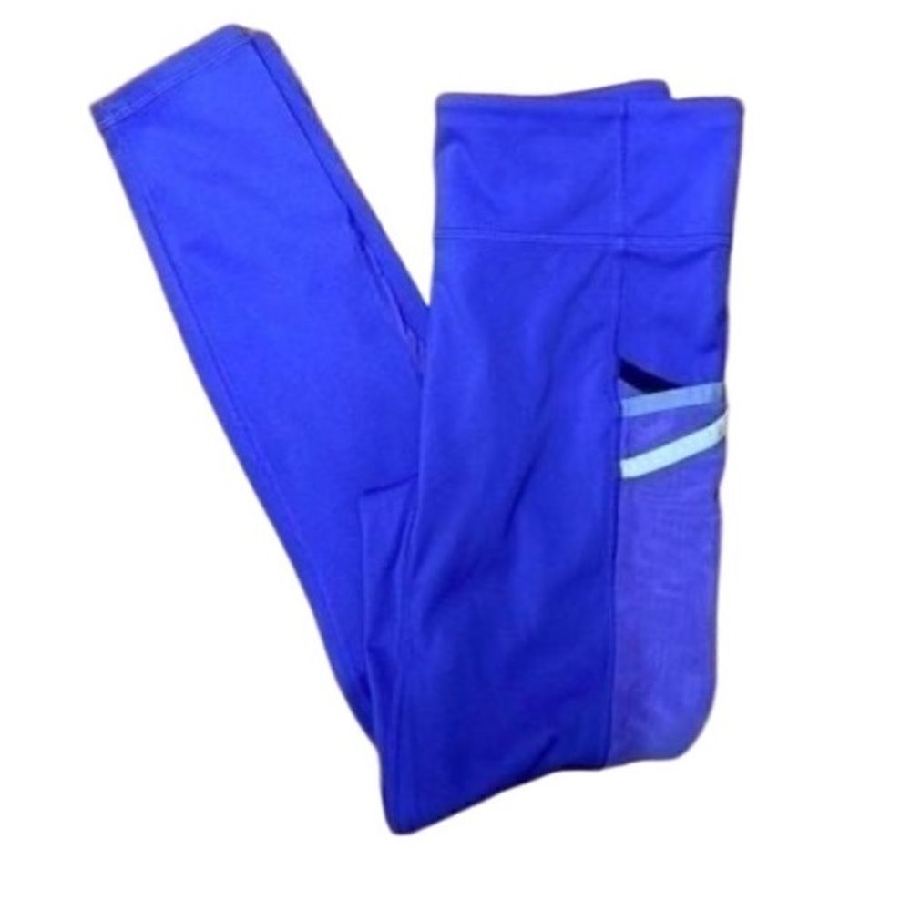 Fabletics womans sheer side panel pocket active wear leggings xs